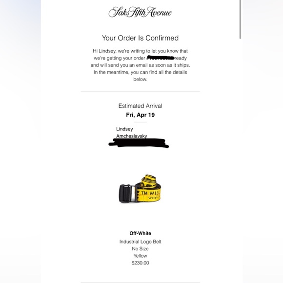 OFFWHITE Classic Industrial Belt in yellow. main image 5